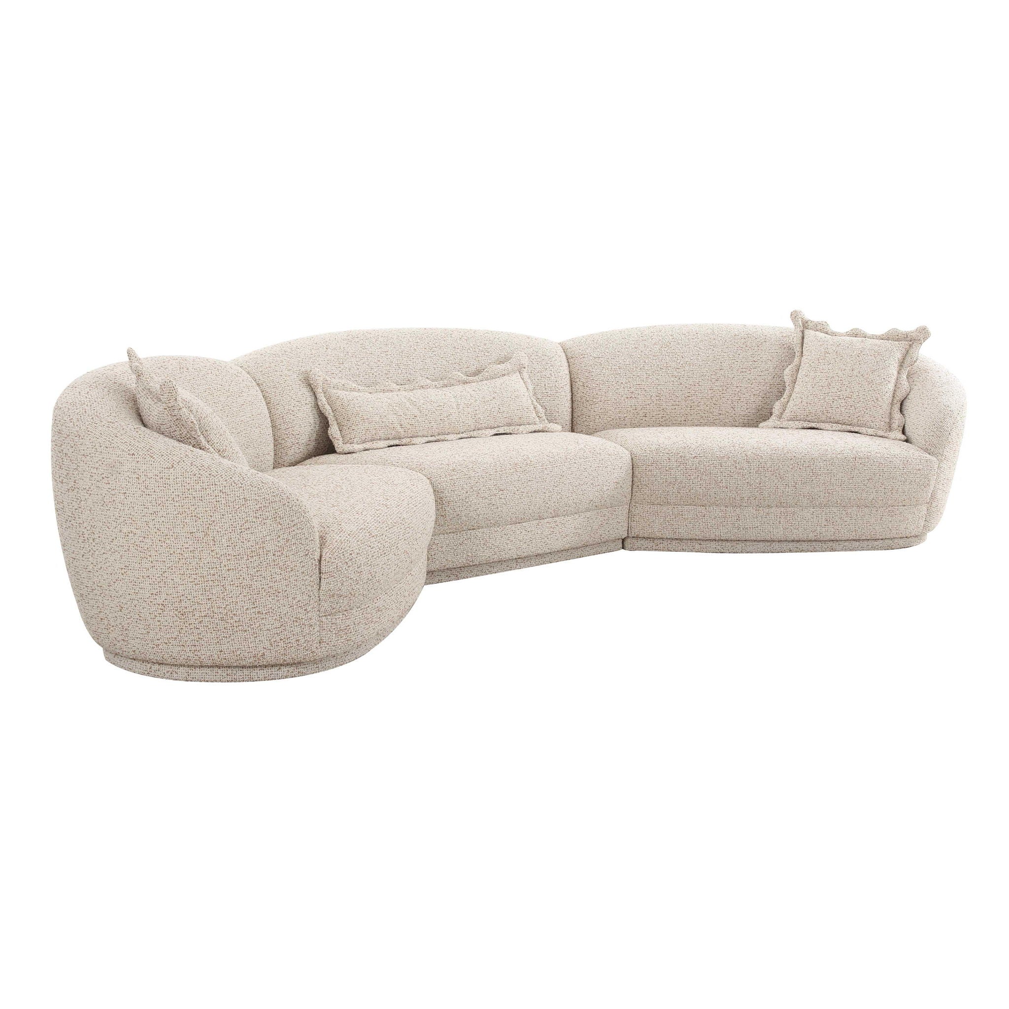 Marion Textured Boucle Sectional - Thumbnail 3