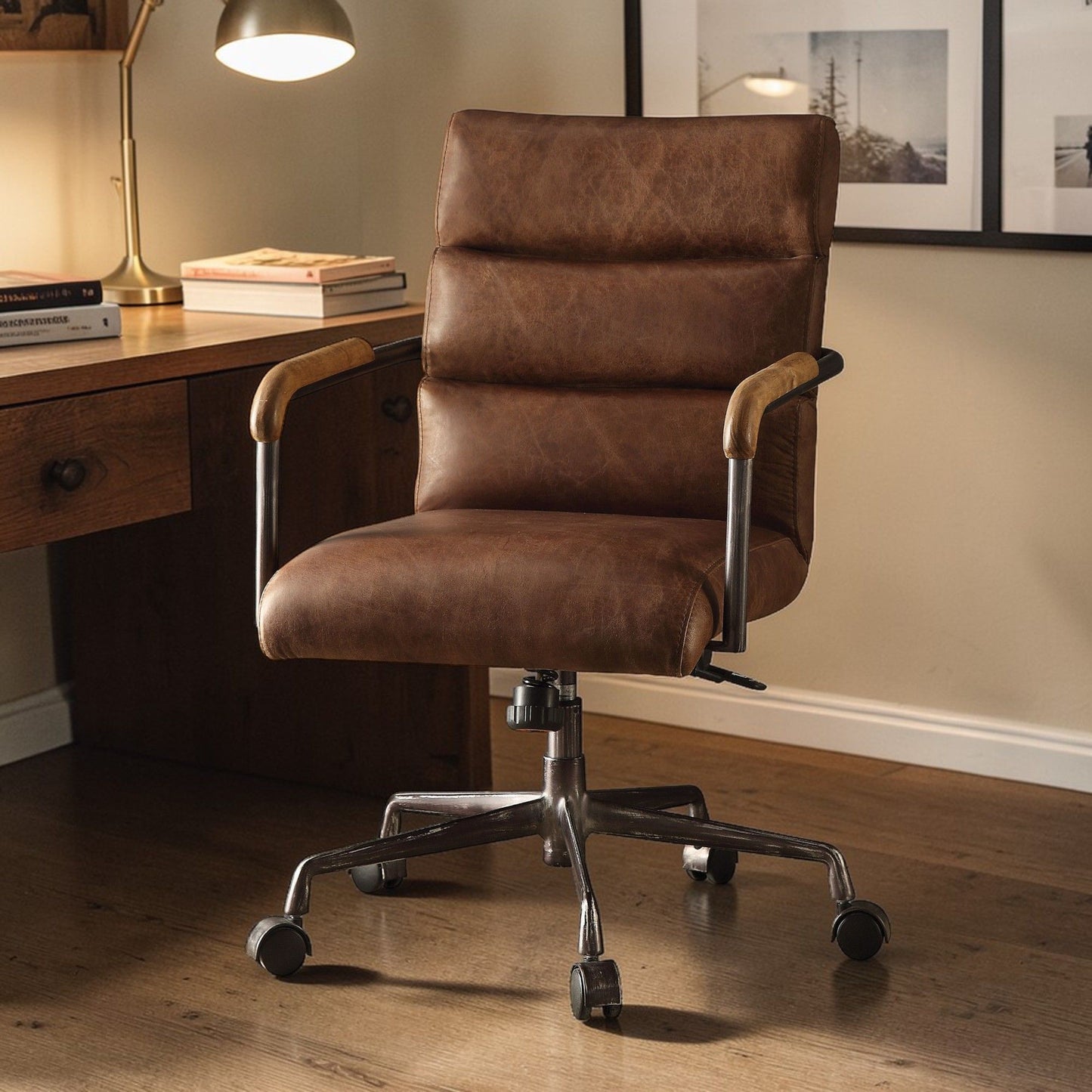 Harith - Retro Top Grain Office Chair