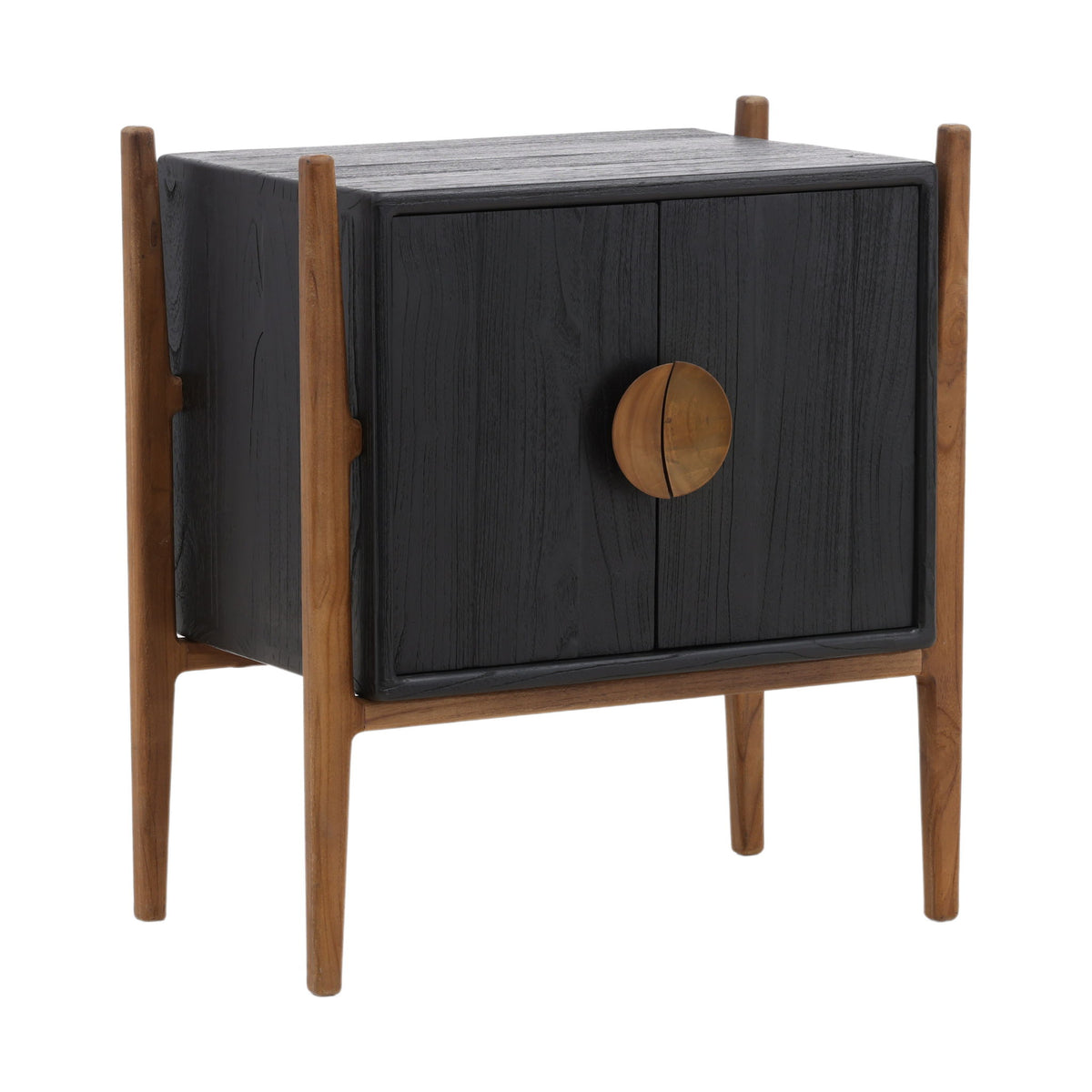 Emberly - Nightstand - Black And Natural