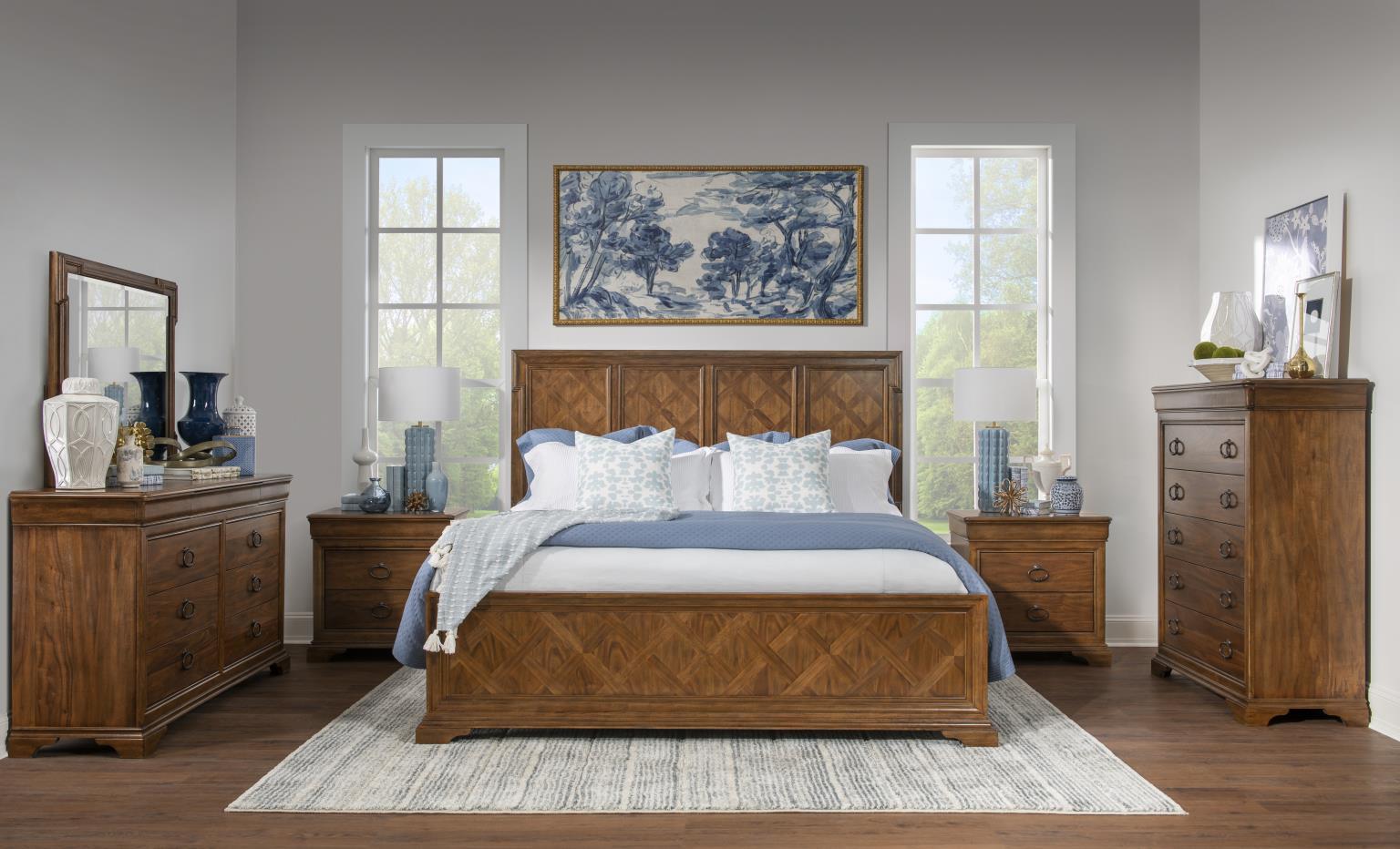 Echelon - Complete Parquet Panel Bed