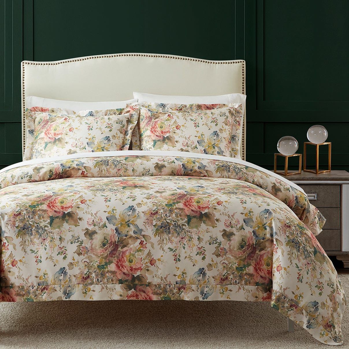 Lyocell - King Jardin Eucalyptus Comforter Set (Set of 3) - Salmon