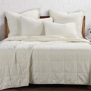 Cotton Canvas - Full/Queen Stonewashed Coverlet - Natural