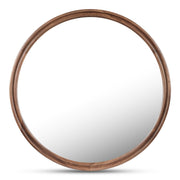 Alcott - Round Accent Mirror Large - Walnut
