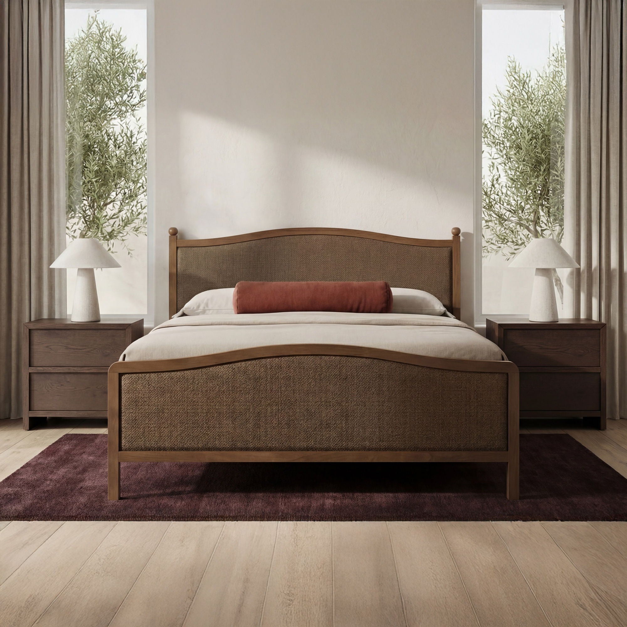 Eve - Queen Bed - Brown