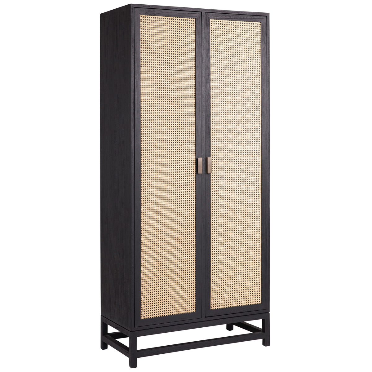 Royette - Cabinet - Antique Black With Natural