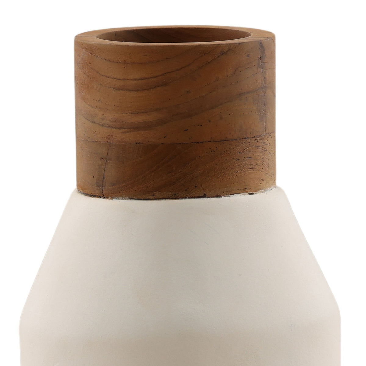 Ludlow - Vase (Set of 4) - White And Natural