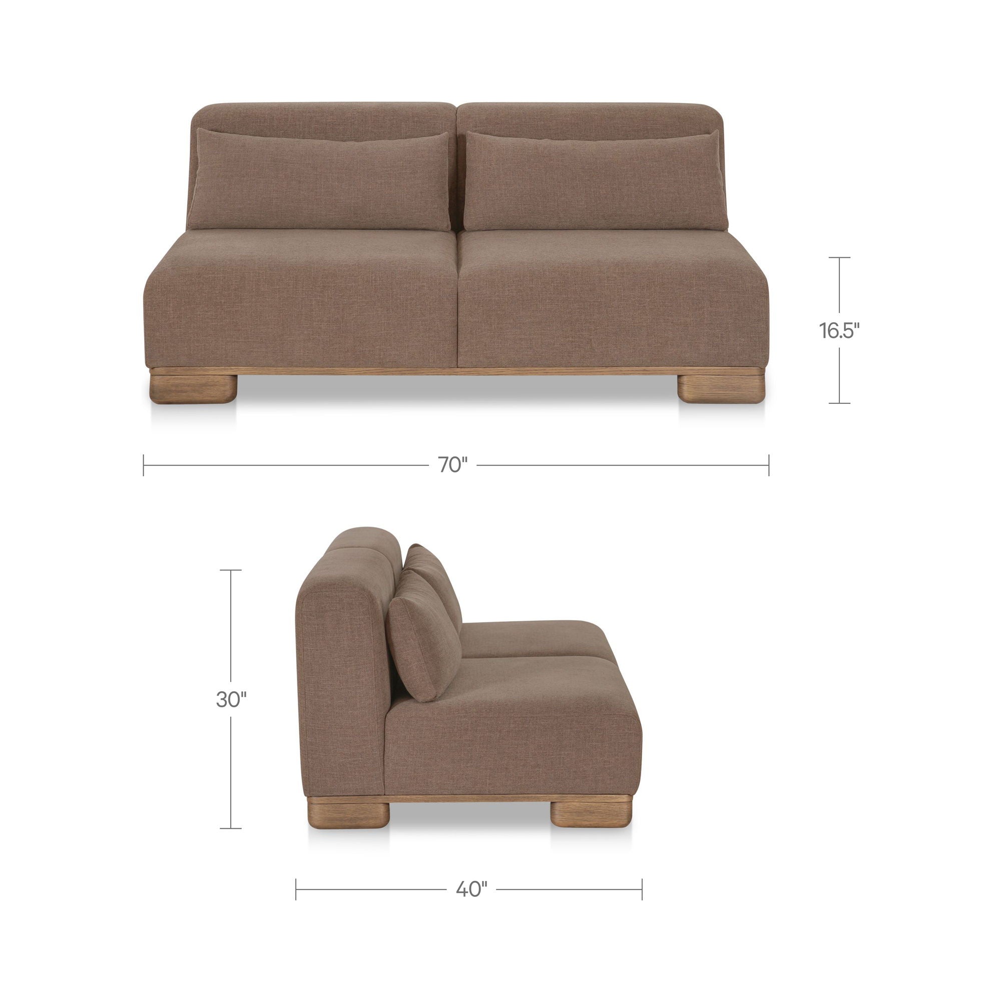 June - Sofa - Dark Brown