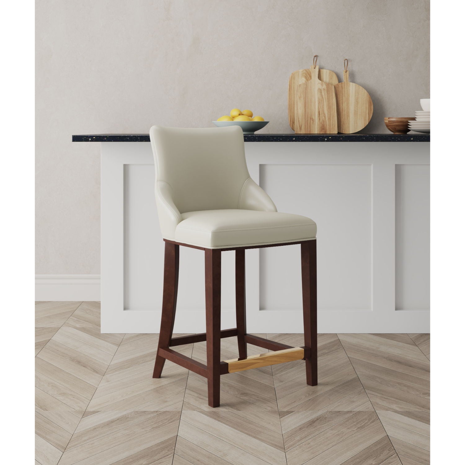 Shubert - Counter Stool - Ivory