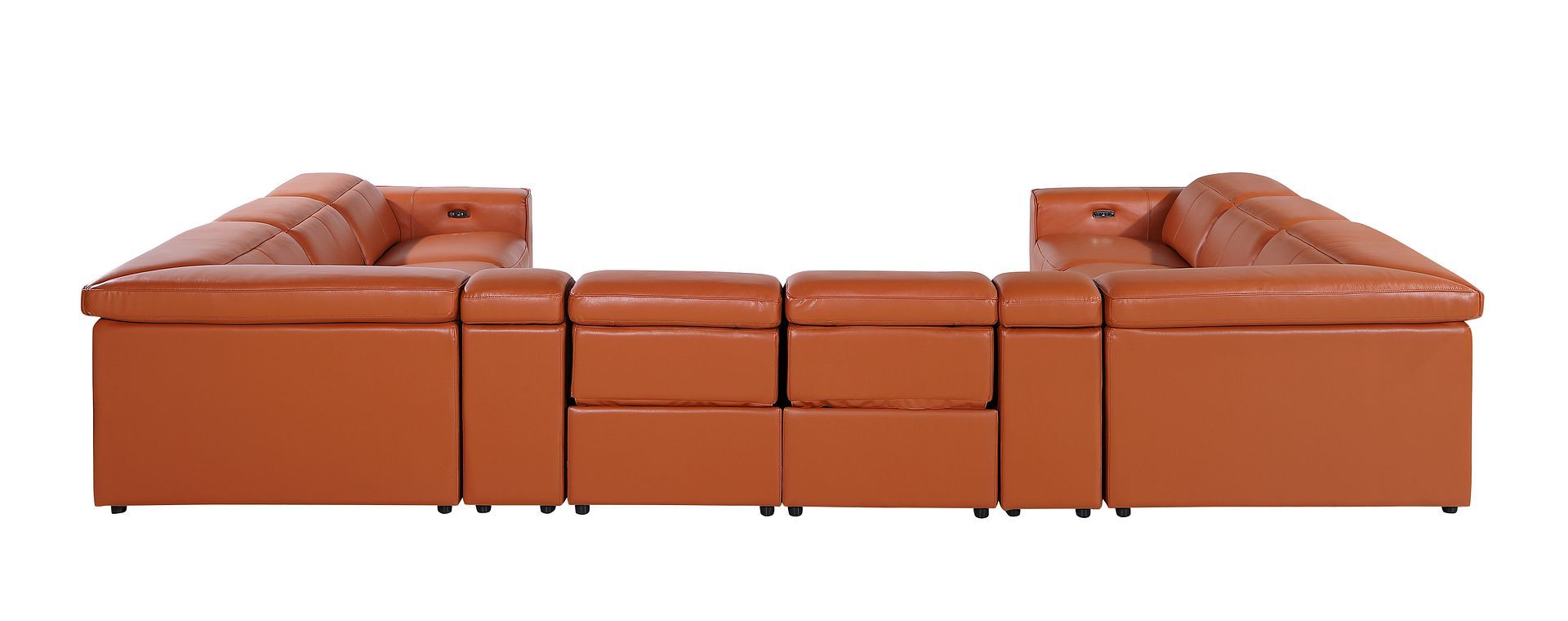 1224 - 10-Piece U-Shaped Sectional Sofa In With 4 Power Recliners & Power Headrests