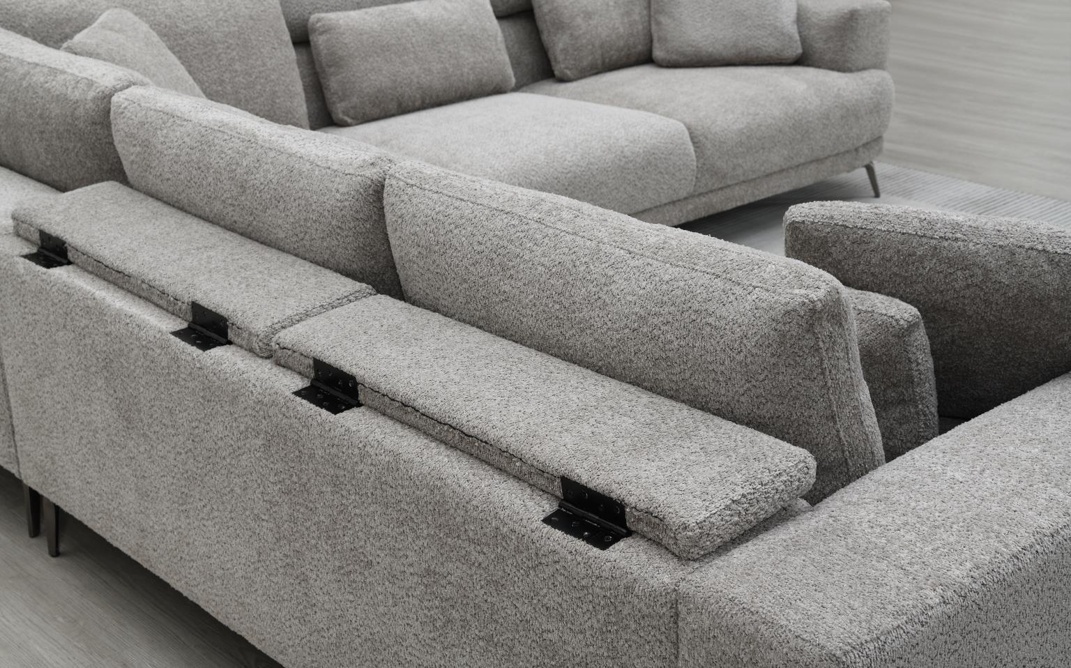 U268 - 3 Piece Sectional - Gray