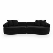 4 Seater Curved Cloud Sectional Sofa