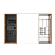 Wall Mounted Bathroom Mirror Cabinet With Storage - Imitative Oak