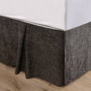 Hamilton - Full Chenille Bed Skirt - Black