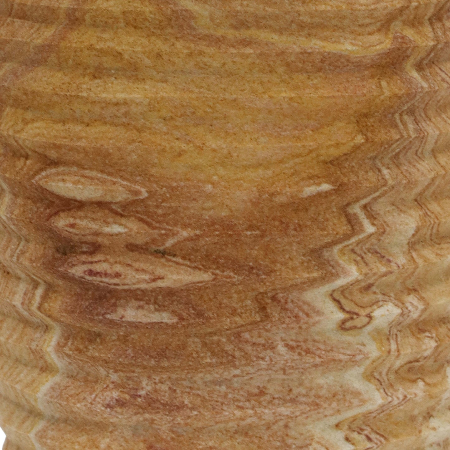 Saava - Ribbed Stone Vase In Sandstone - Natural