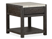 Plum Creek - Rectangular End Table - Ravenwood Black