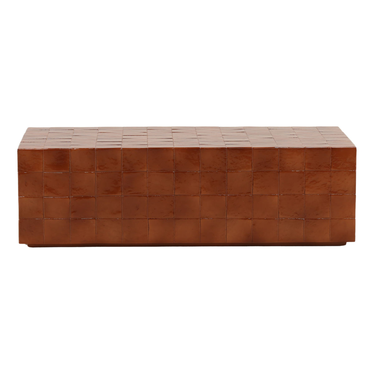 Denslow - Outdoor Coffee Table - Glossy Rust