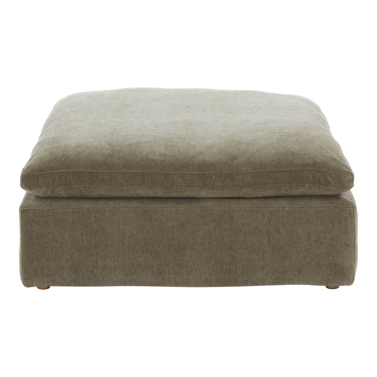 Clay - Performance Fabric Ottoman - Light Brown