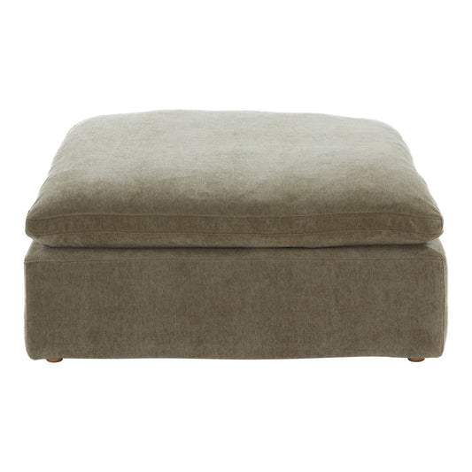 Clay - Performance Fabric Ottoman - Light Brown