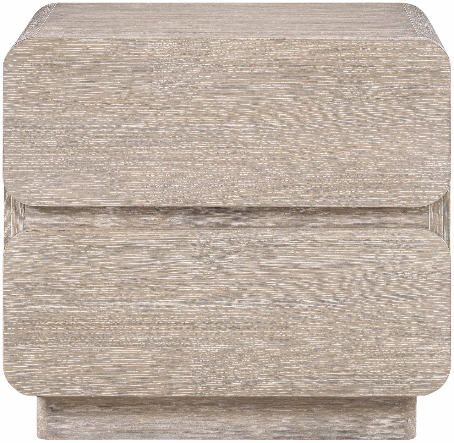 Adagio - Solid Wood And Oak Veneer Nightstand - Natural