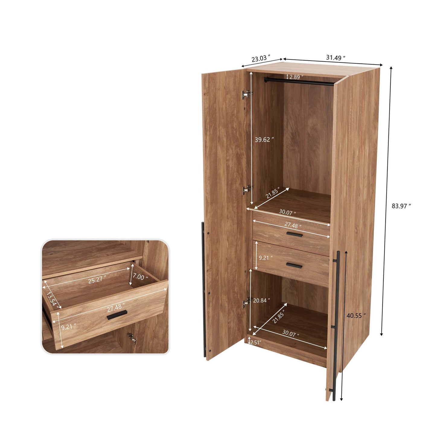 Lee - Free Standing Wardrobe Closet