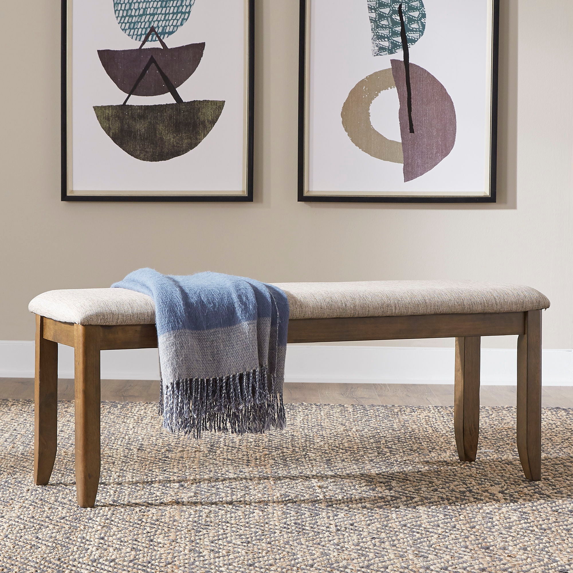 Santa Rosa - Upholstered Dining Bench - Antique Honey