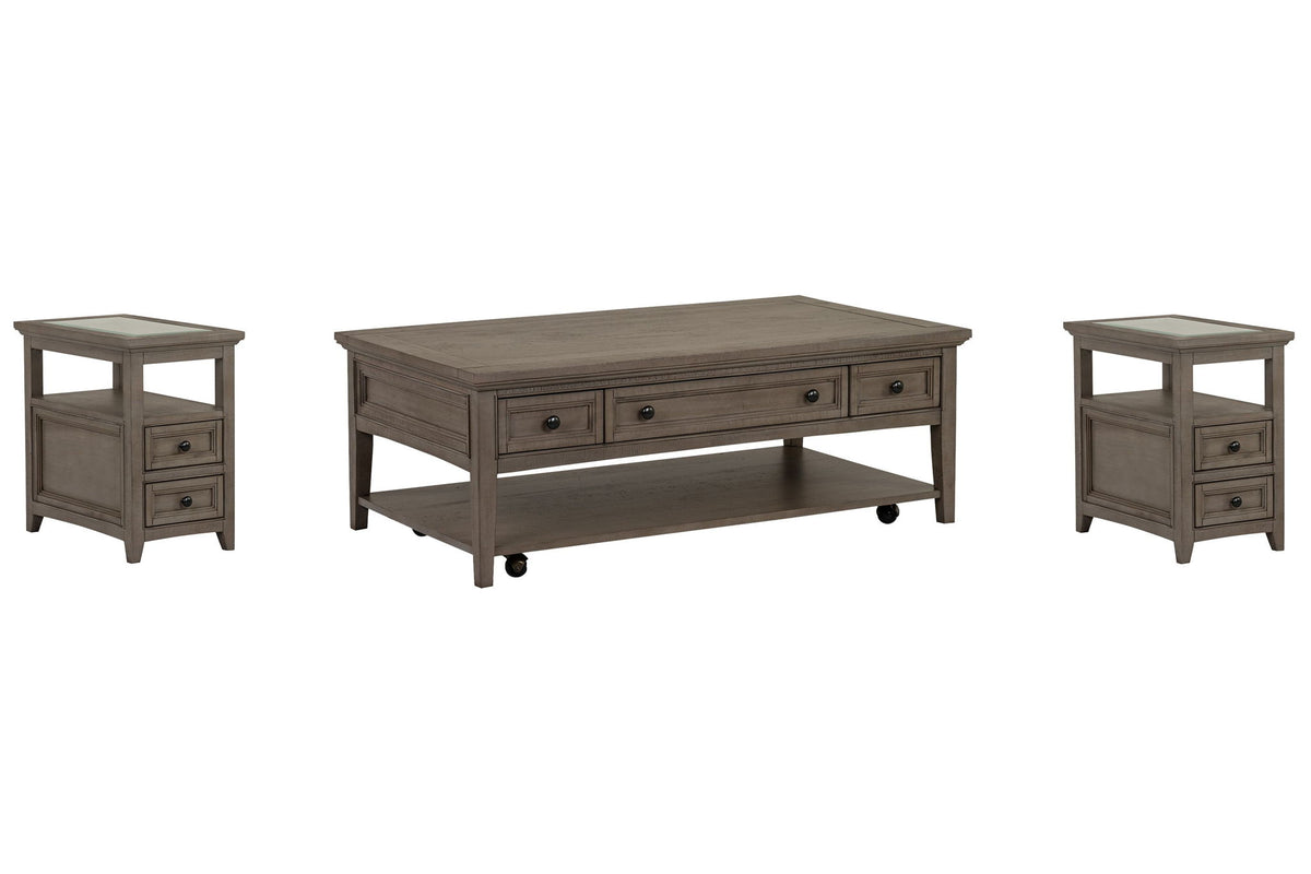 Paxton Place - Rectangular Caster Cocktail Table Set