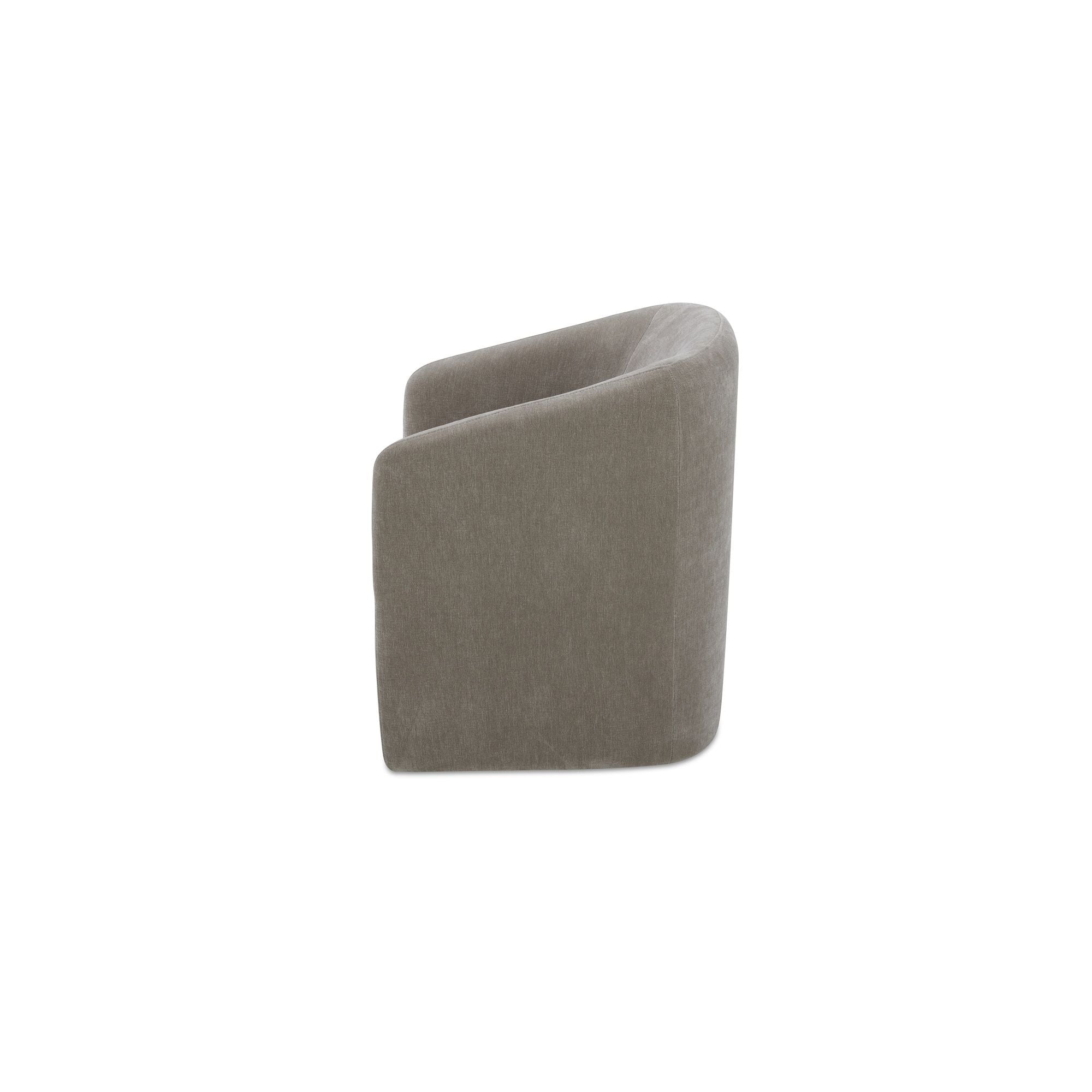 Sandy - Rolling Dining Chair - Taupe / Tan