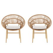 Cyril - Outdoor Papasan Style Dining Chair (Set of 2)