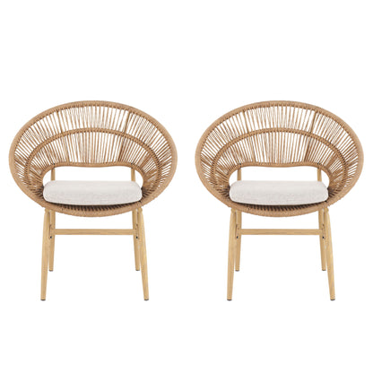 Cyril - Outdoor Papasan Style Dining Chair (Set of 2)