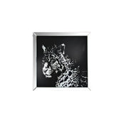 Talisha - Wall Art - Mirrored & Faux Crystal Leopard