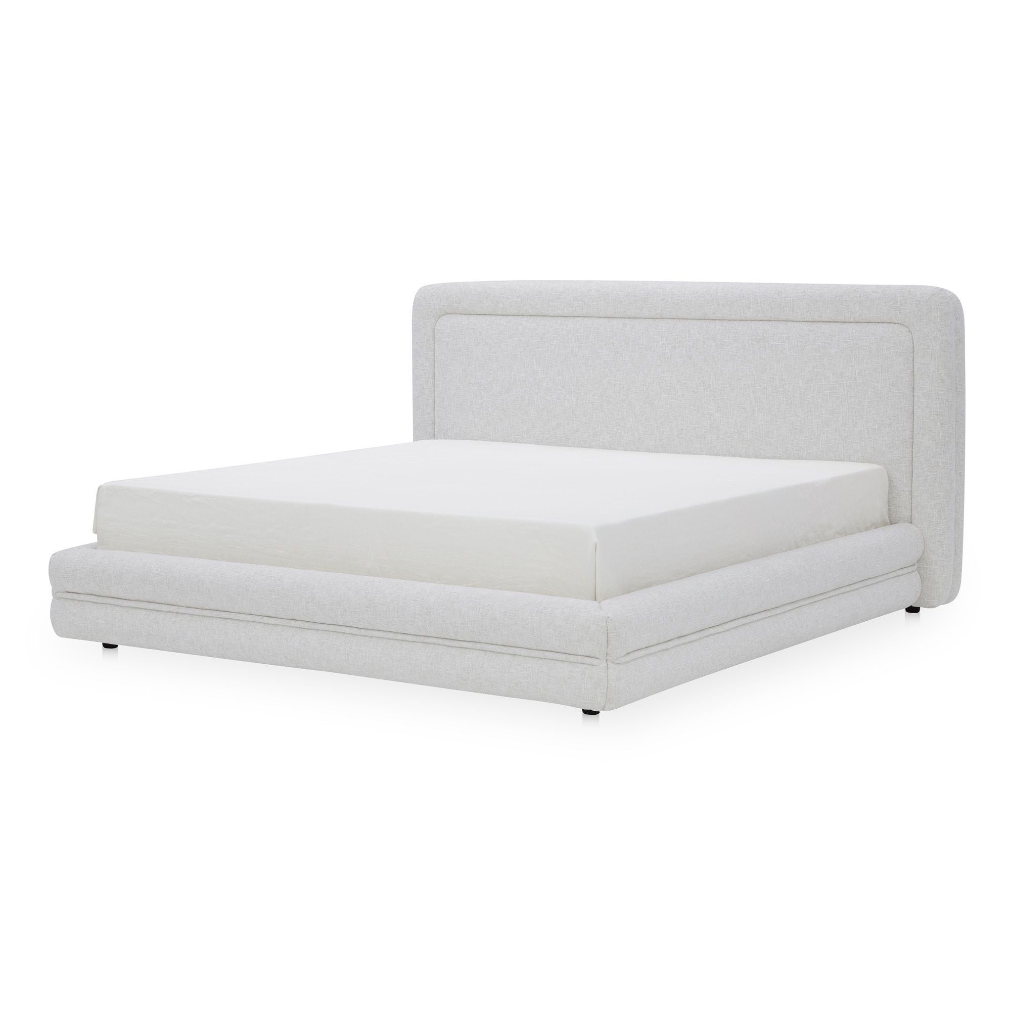 Tory - King Bed - Pebble