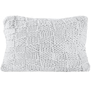 Chess Knit - Dutch Euro Pillow - Gray