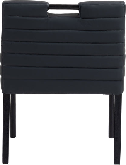 Aimee - Dining Arm Chair - Black Legs