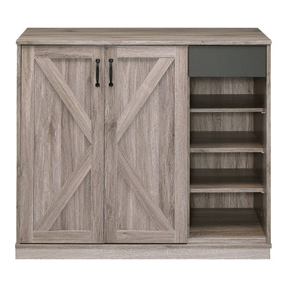 Toski - Shoe Cabinet - Rustic Gray Oak