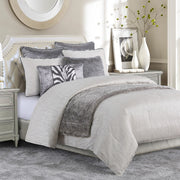 Celeste - King Comforter Set (Set of 4) - Taupe / Ivory