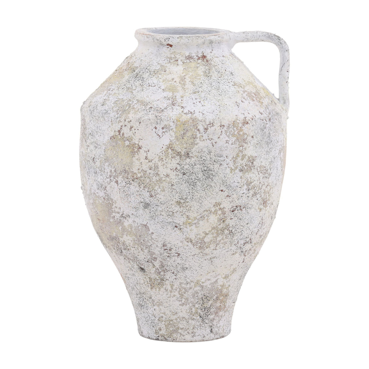 Halina - Vase - White Distressed