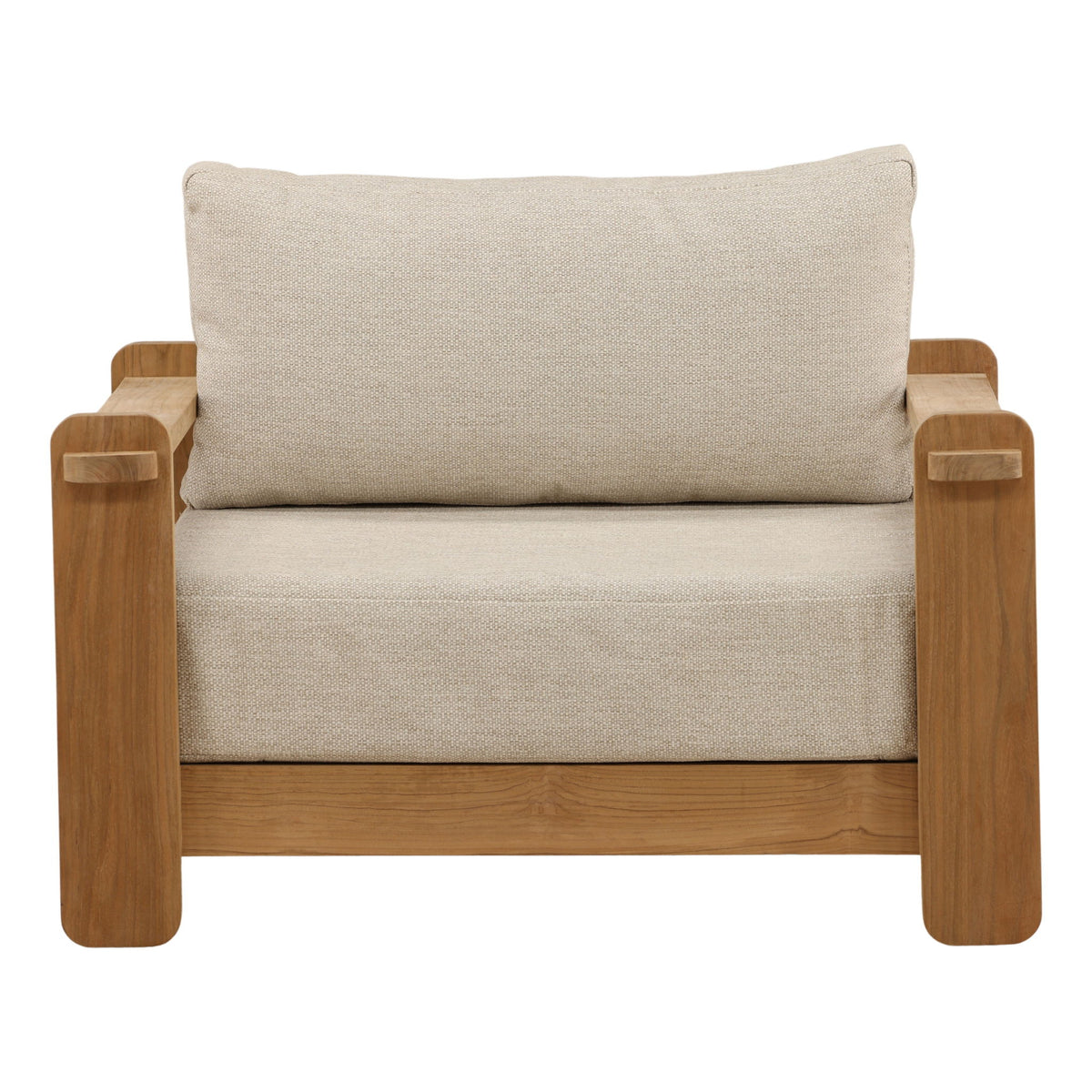 Julie - Outdoor Sofa Chair - Fairfax Taupe And Natural