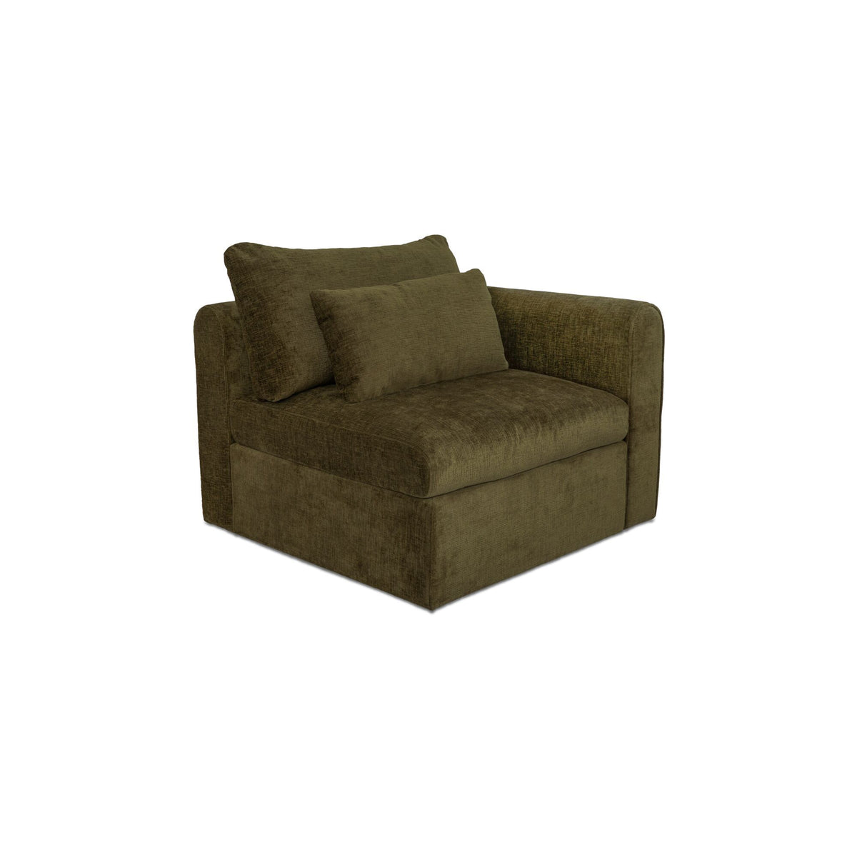 Swift - Right Arm Facing Chair - Dark Green