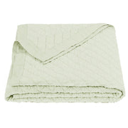 Diamond Linen - Full/Queen Linen Cotton Diamond Quilt - Sea Foam