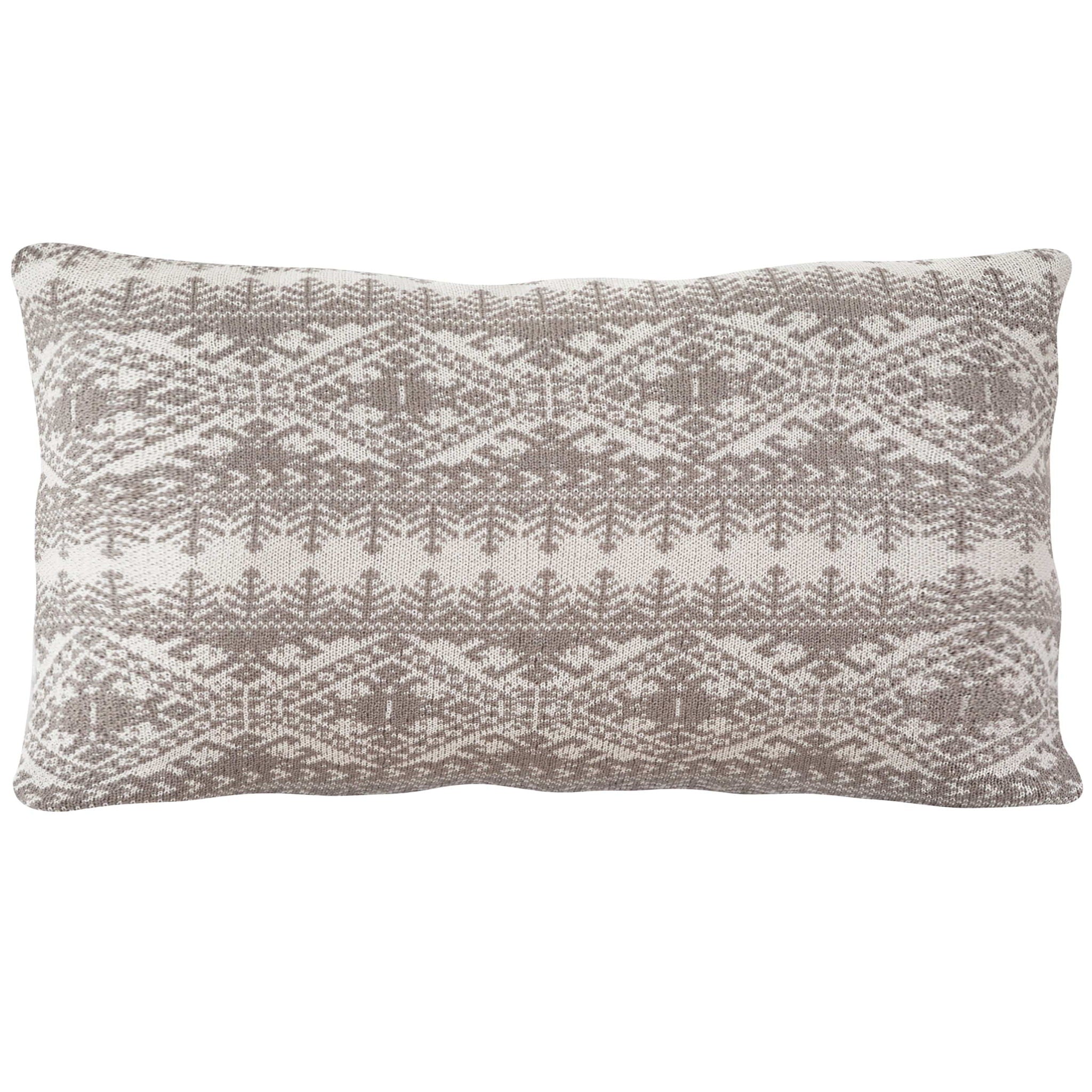 Fair Isle - Knit Body Pillow - Taupe