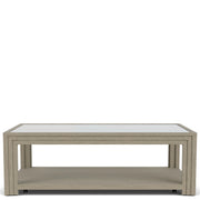 Wilde - Rectangular Glass Top Coffee Table - Light Brown