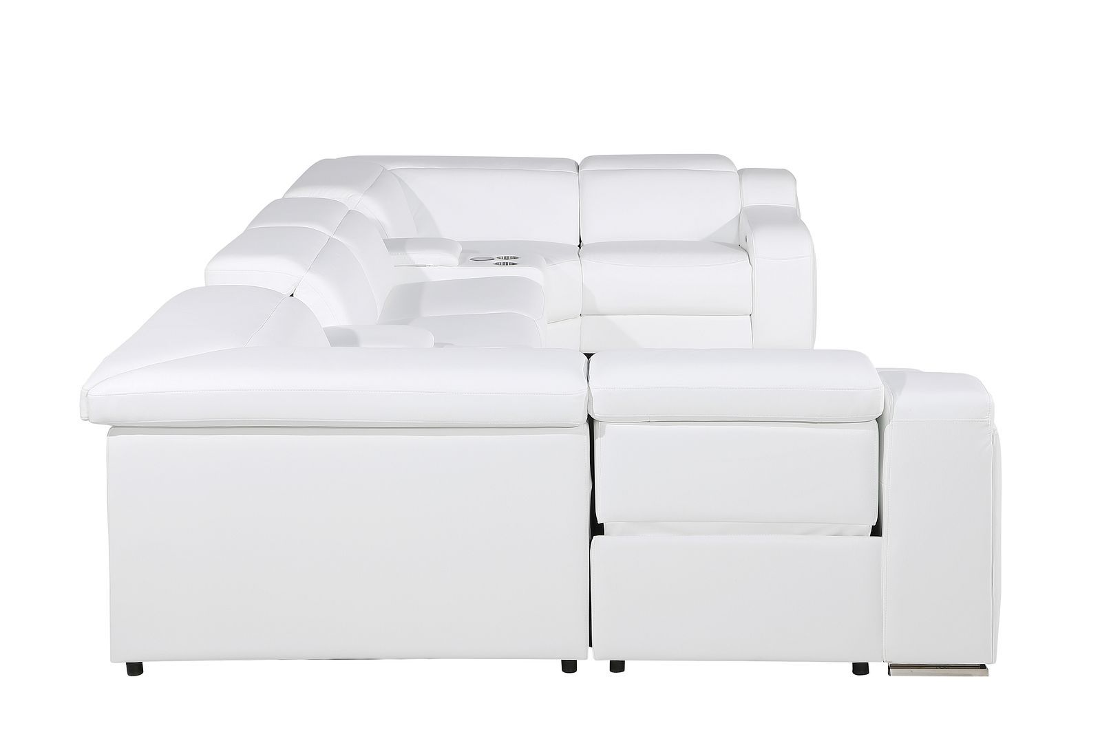 1116 - 8-Piece U-Shaped Sectional Sofa In With 4 Power Recliners & Power Headrest