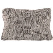 Chess Knit - Dutch Euro Pillow - Taupe