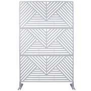 Freestanding Outdoor & Indoor Freestanding Metal Privacy Screen