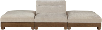 Turin - Chenille Fabric Upholstered Modular Sectional - Taupe