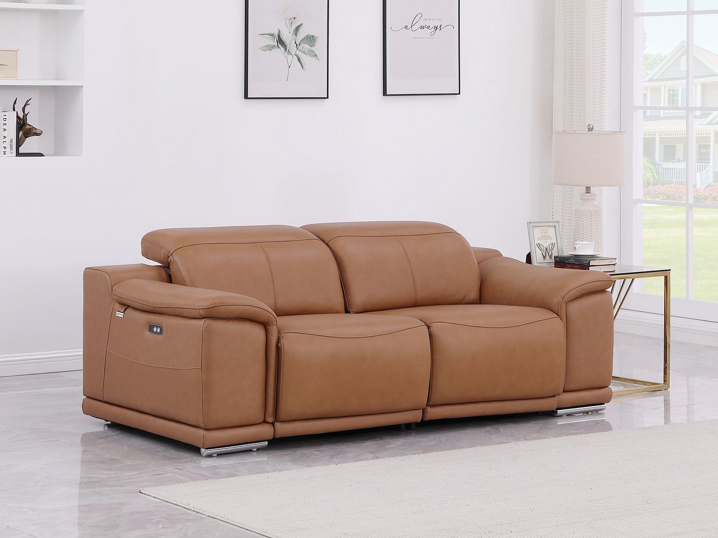 9762 - 2-Piece Modular Power Reclining Console With 2 Power Recliners In