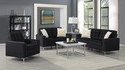 U431 - Velvet Sofa - Black