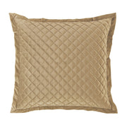 Velvet Diamond - Quilted Euro Sham - Oatmeal