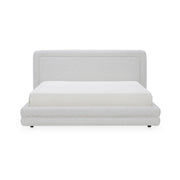 Tory - King Bed Pebble - White