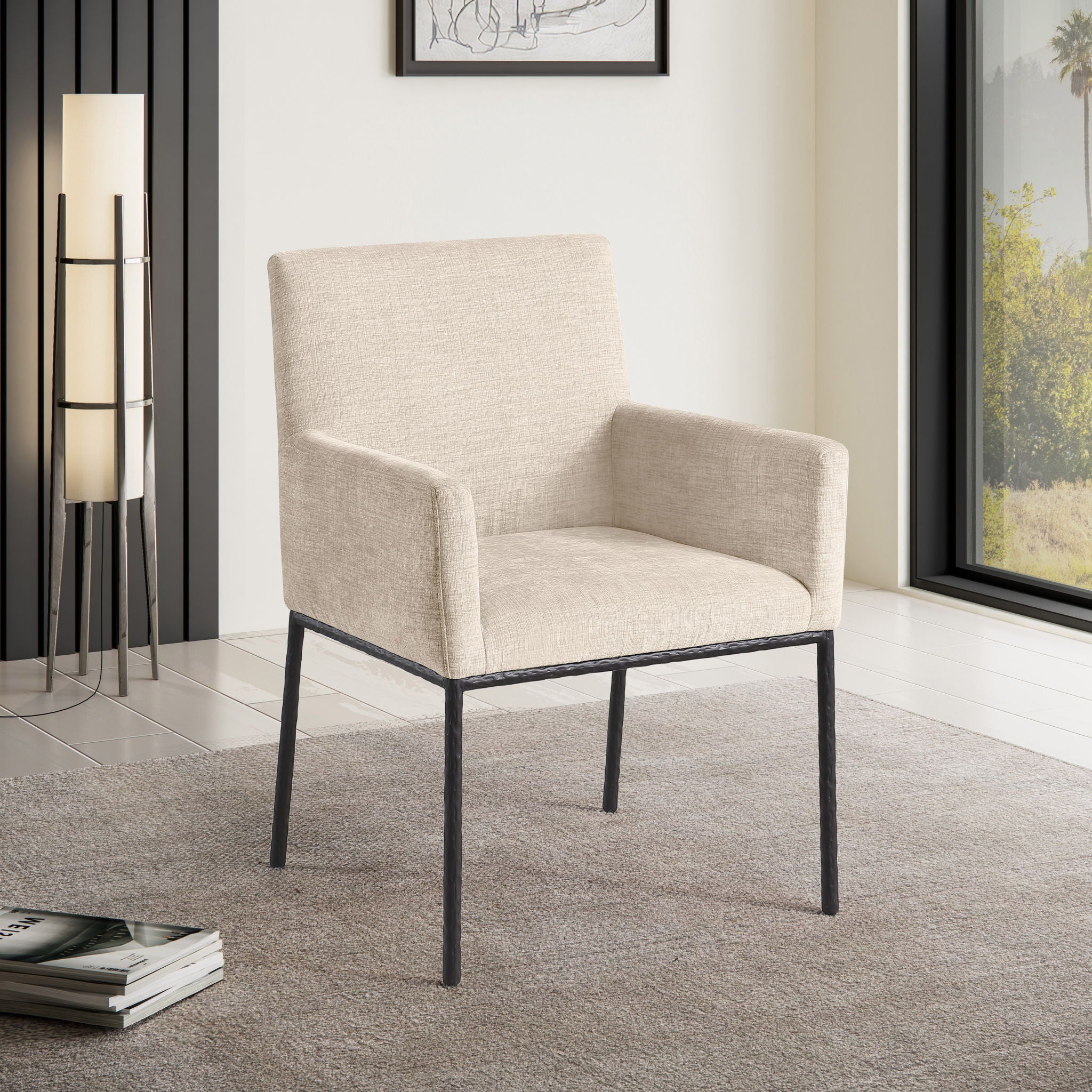 Reeves - Dining Chair With Black Legs (Set of 2)